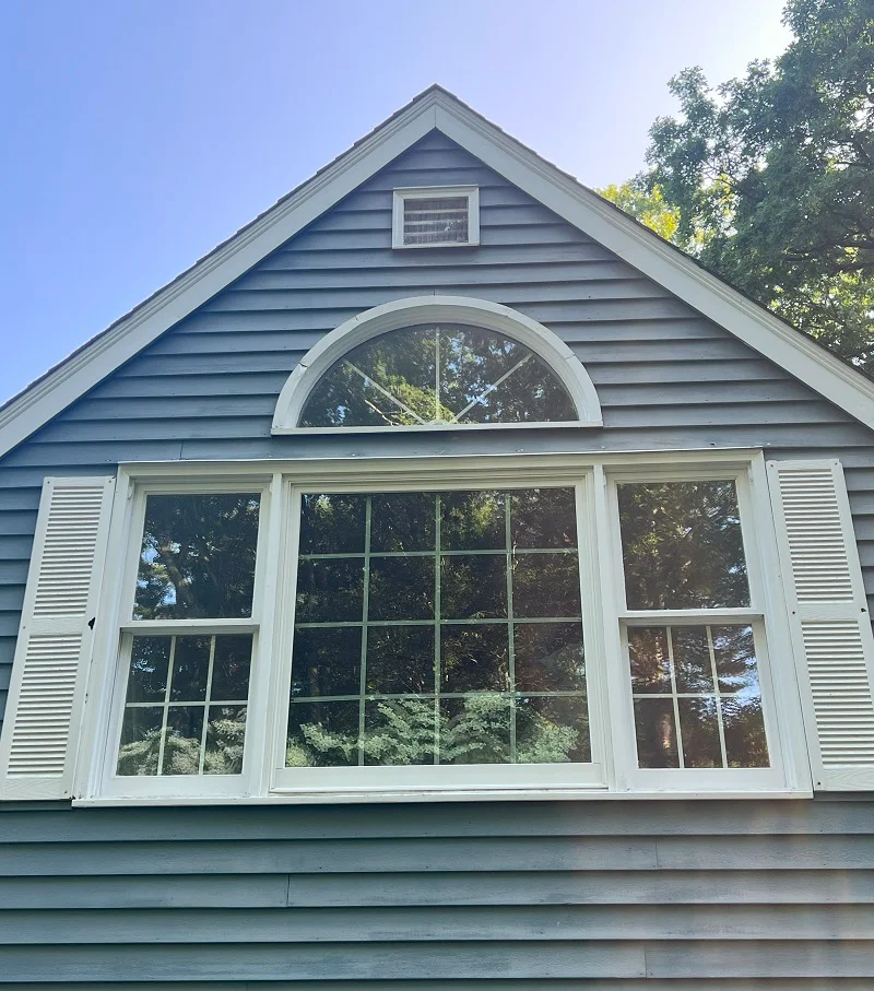 Broken wood windows